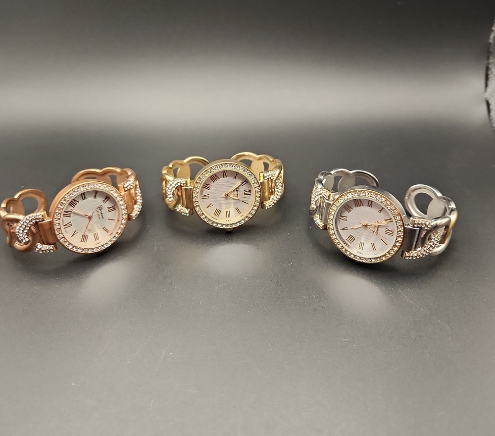 Geneva Platinum Women's Watch Set Gold Silver Rose Gold Tone